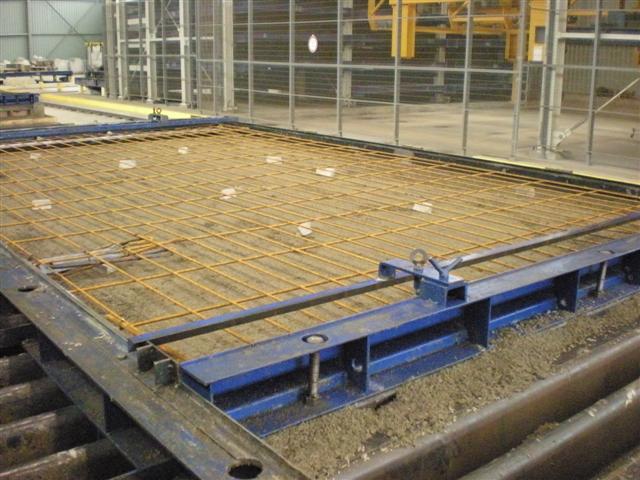 fabrication du premier parement en béton bois