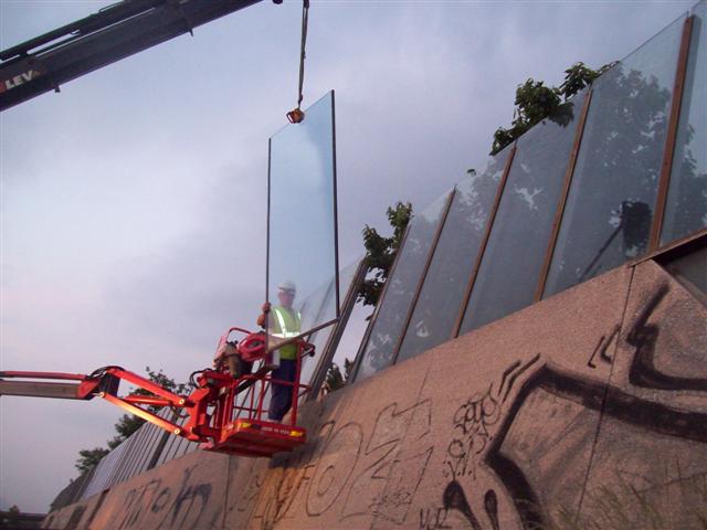 Rénovation de la partie en verre des écrans