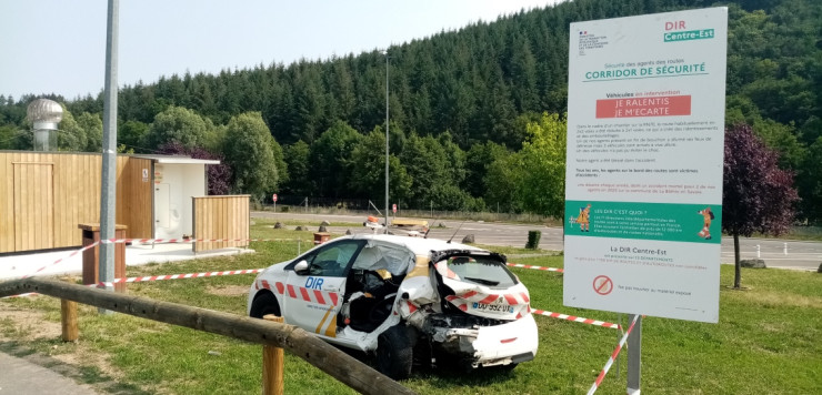 Véhicule accidenté