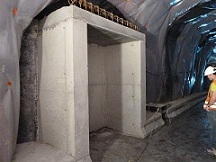 NIche de sécurité bétonnée