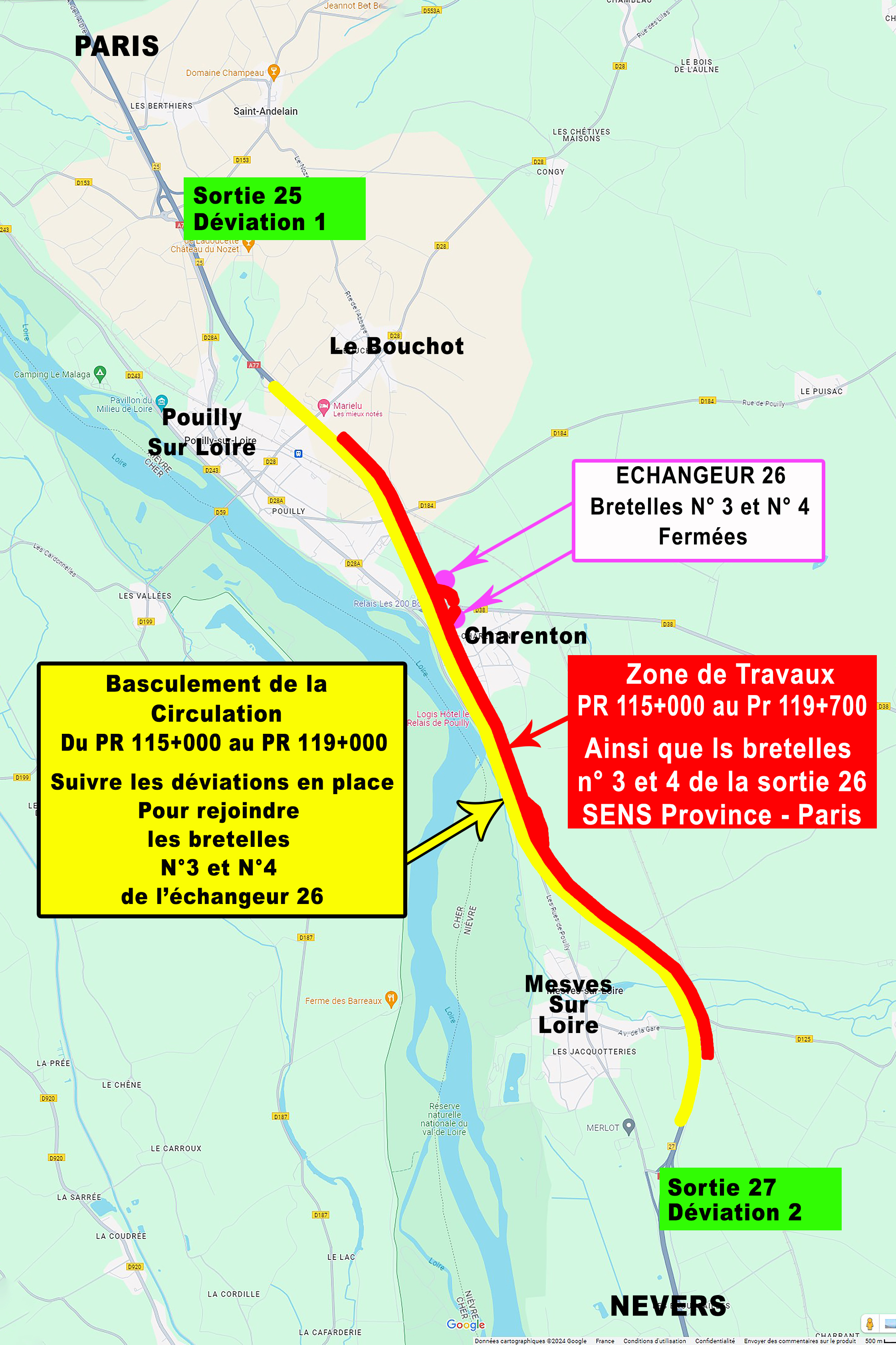 Plan de déviation